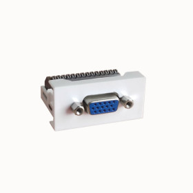 VGA Konnektör 14+2 Klemens Girişli 22.5x45 mm Hızlı Montaj - Faceplate
