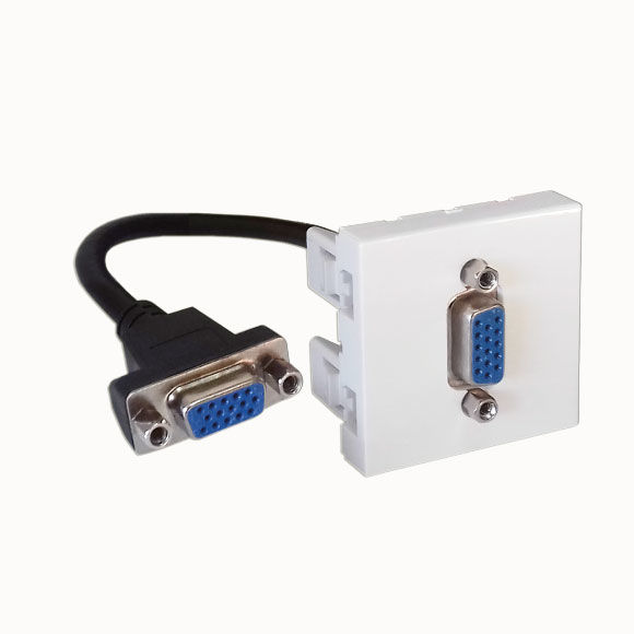 VGA Konnektör B Soket Girişli 45x45 mm - Faceplate