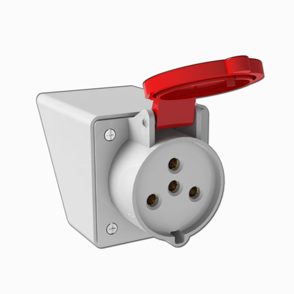 Wall Mounting Socket With Angled Box 