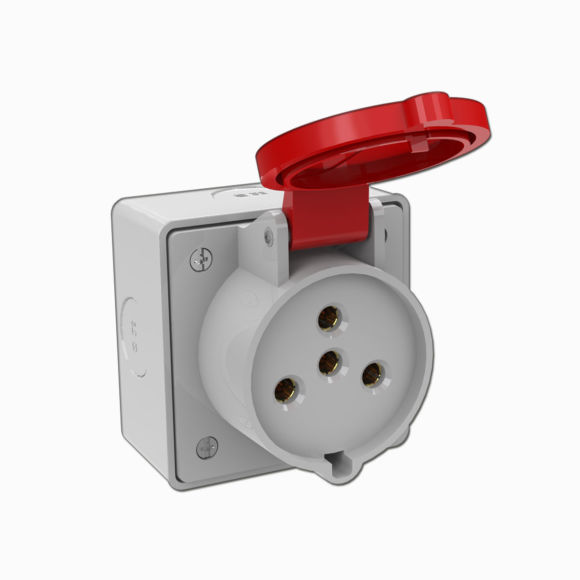 Wall Mounting Socket with straight box 